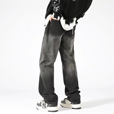 美式高街复古水洗牛仔裤男潮牌N0825-P50，男装牛仔裤，星座308B-1