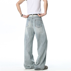2025年新款美式高街直筒牛仔裤M-3XL-567-P55，男装牛仔裤，星座417-1（原电商B245）