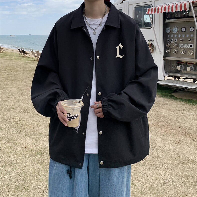 ！22秋季新款宽松大码港风C夹克外套JK1677-P50控68图片
