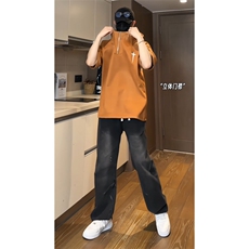 数据款！夏季新款重仓鹿皮绒连帽体恤RTM3215-P50控78，男装T恤，电商B370