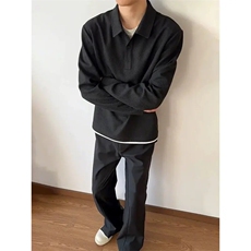 现货JY181-P44翻领Polo磁吸开合/立体廓形/阔肩版型网图，男装T恤，星座1501-3