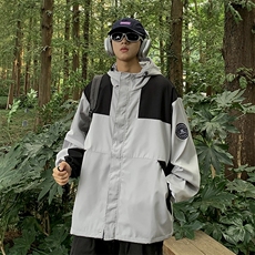 春秋新款户外登山服夹克美式hiphop潮牌冲锋衣外套男士W7818-P57，男装夹克，星座512-3