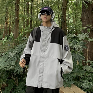 春秋新款户外登山服夹克美式hiphop潮牌冲锋衣外套男士 W7818-P57图片