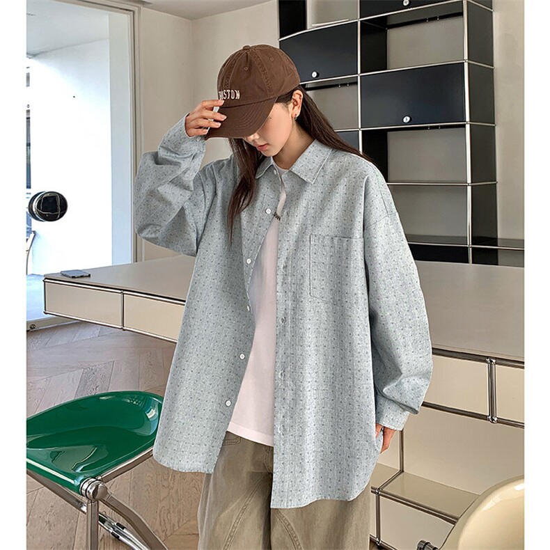 港风衬衫高级感设计耐磨条纹衬衫休闲百搭MD-H558-特批40控69图片