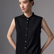 2025秋冬百搭时尚简约圆领无袖针织衫，女装针织衫/毛衣，蚂蚁派对工厂直营店