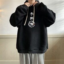 纯棉连帽卫衣男大码运动帽衫宽松薄WY2070-P35加绒款-P40，男装卫衣，电商A040