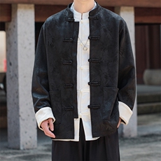 庆上新中式大码情侣麂皮夹克外套现货男士上衣JK1818-P110控188，男装夹克，电商A021