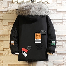 MM48121-P130冬季大毛领衣男士大码加厚袄男服砖墙，男装棉衣，电商A040A