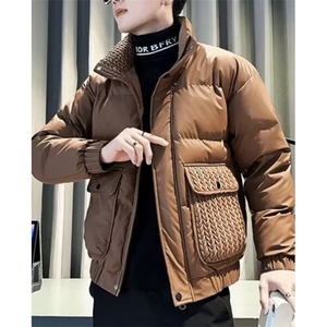 秋冬季痞帅棉衣男款高级感棉服修身潮流工装棉袄外套 M6523图片