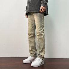 k1003-p55-控78S-3XL弹性牛仔黄泥在高阶修身牛仔裤cityboy，男装牛仔裤，星座116
