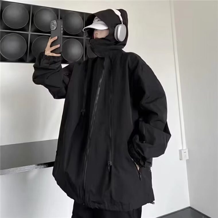 秋冬款夹棉加绒加厚夹克男女生宽松潮流风衣外套衣网图JK656-P85,男装夹克,星座302B-2