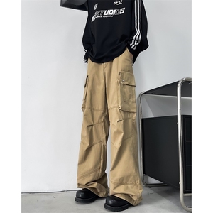 【有货】DB869-特P60抖音潮牌美式秋季高街长裤百搭直筒裤潮