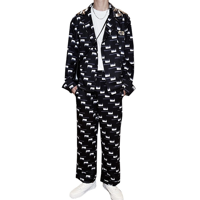 阔版宽松休闲男士小西服ins网红套装TZ05/P100特,男装西服,电商A243