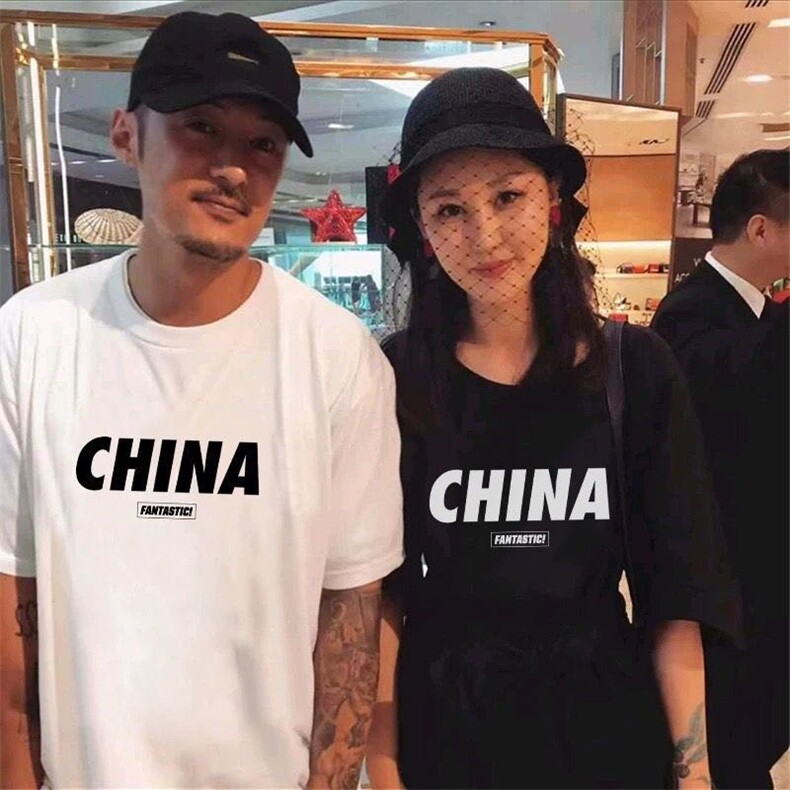 余文乐同款t恤日系大码 短袖T恤男情侣t恤夏钱塘6025-T903 P28图片