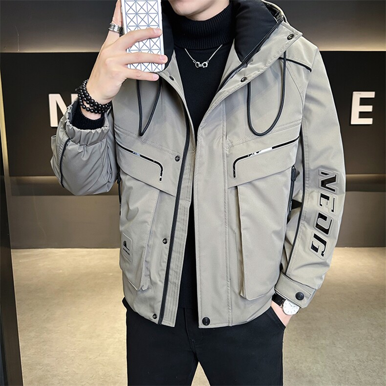 标50绒冲锋衣羽绒服男连帽三防面料保暖Y8611-P235控券后298,男装夹克,电商B321-1