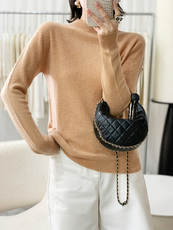 2025年秋季新款百搭女士套头衫，女装羊毛衫，浙麦羊绒