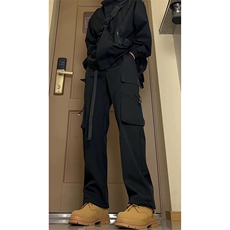 美式ins高街vibe宽松直筒束脚工装裤货号K2404P55，男装工装外套，电商A063