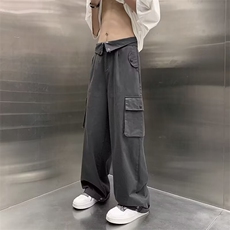 美式街头风工装裤男春夏季重工按扣阔腿休闲裤1001-1-K268-P53，男装工装外套，星座1001-1