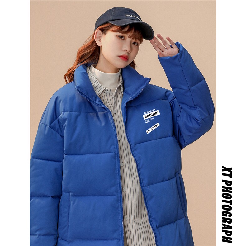 中性22冬季潮流设计感印花立领棉服TPMY55P65控99特批无差价,男装棉衣,A247A