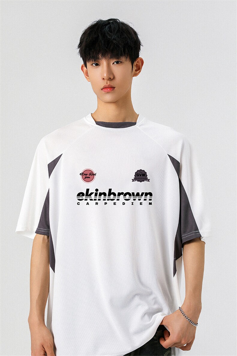 速干运动美式投篮街头印花球服大码M-5XL短袖T恤男DX78028P50控78,男装T恤,星座227-7