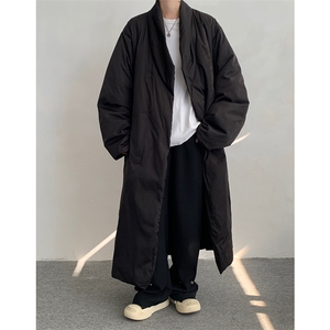 8XL-M 90白鸭绒！特大码羽绒服日系绒面长款棉衣男 YRFC03P268图片