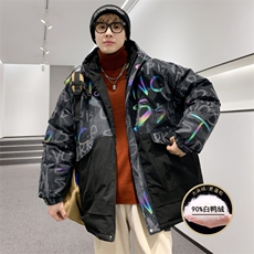 情侣风2026冬季新款90%白鸭绒连帽羽绒服男XZ109-Y2229-P198，男装羽绒服，星座109