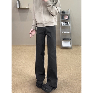 B221 美式ins高街暗黑拼接修身微喇牛仔裤LK25468-特P50控88图片