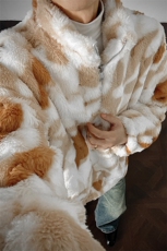 秋冬男士兔毛扎染卫衣外套冬季宽松毛衣加厚保暖棉服特批90，男装针织衫/毛衣，电商B319