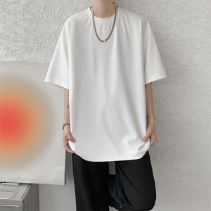 8XL-M高品质重磅棉光版纯色短袖T恤百搭款半截袖五分袖DX332特P23图片