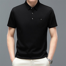 2024纯棉休闲款Polo衫男短袖夏季青年百搭T恤男上衣QP1902-P55，男装T恤，星座1105-3