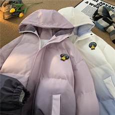 XZ230-1MY01港风中性扎染渐变防泼水机能休闲连帽面包服P128控158，男装卫衣，星座230-1