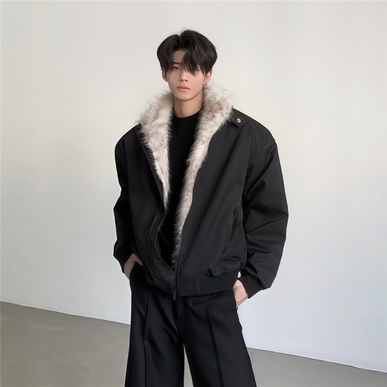 网图2025冬保暖座山雕棱形锁棉夹棉立领夹克棉服 A025-HY1781-P88图片