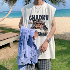 量大图低自动【有货】纯棉背心HD019-1-BX2546-P20，男装背心/马甲，电商019-1