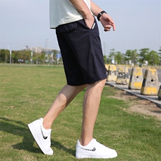BGW2204男士2024夏季新款青年免烫短裤中腰运动休闲宽松沙滩裤，男装牛仔裤，电商B360