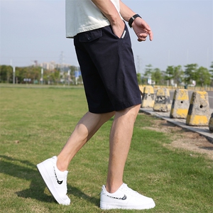 BGW2204男士2024夏季新款青年免烫短裤中腰运动休闲宽松沙滩裤图片