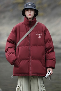 港风 新款冬季时尚百搭宽松字母印花棉服外套MY62059P85控118图片