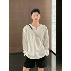 黑色美式弯刀卫裤男款秋冬宽松慵懒风加绒裤子cleanfit运动休闲裤，男装西服套装，星座506A