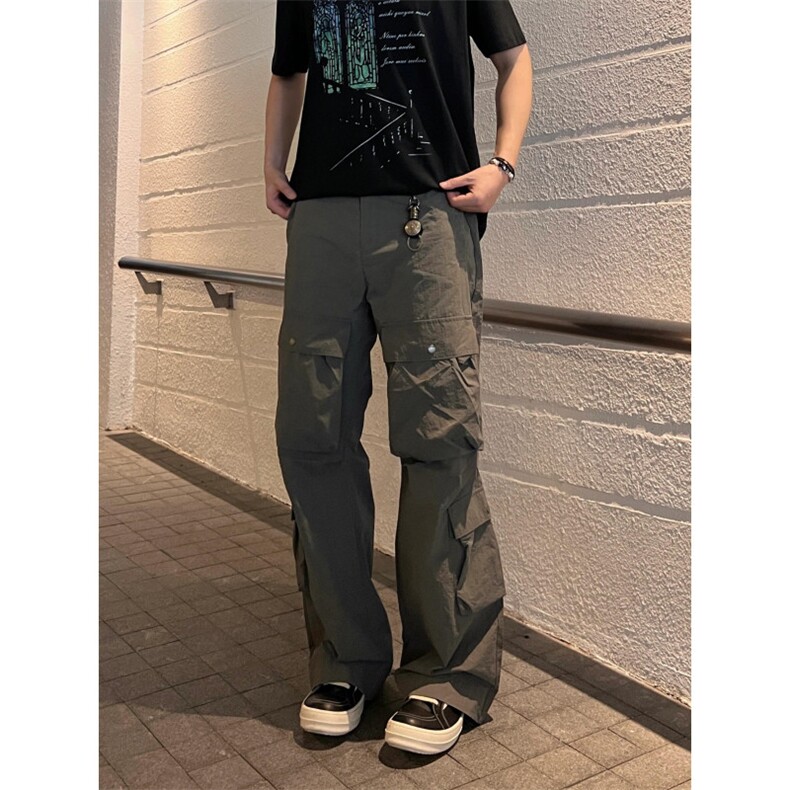 【有货】多口袋速干工装裤男款设计感美式宽松裤子CK38CC-特P53,男装工装外套,星座1007（原301D）