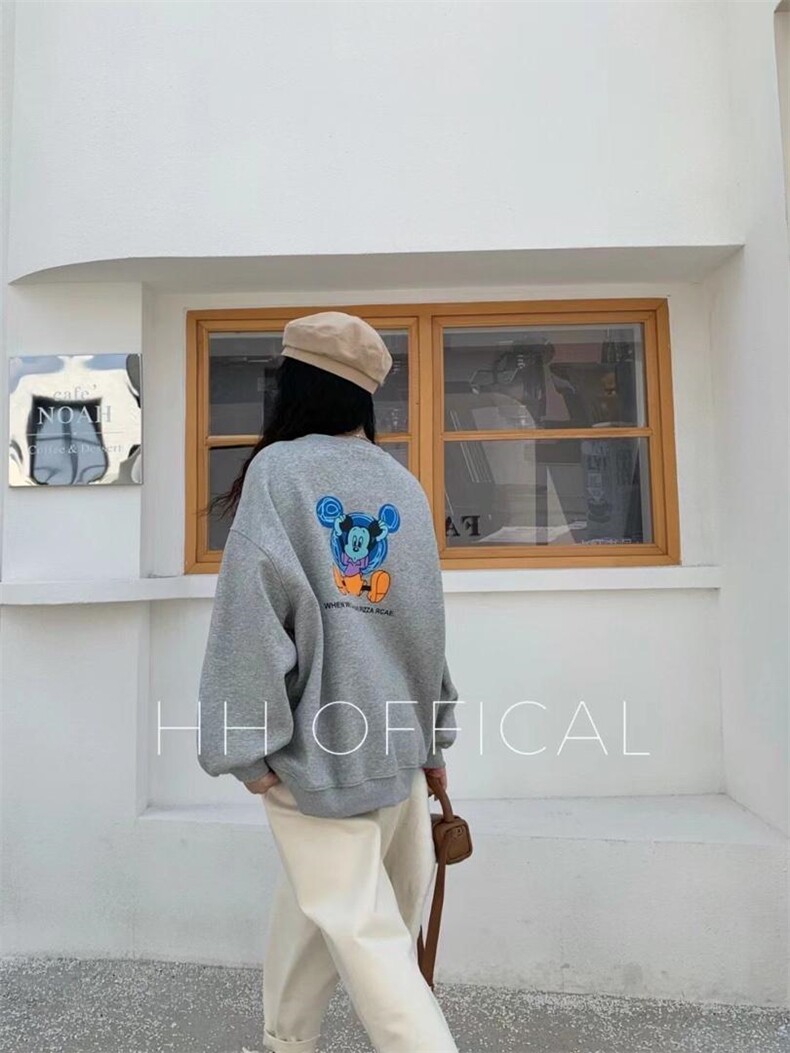 爆加婴儿绒圆领卫衣，女装卫衣/绒衫，hh