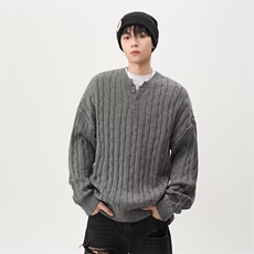 1506-1/M9941/P49圆领毛衣针织衫男潮牌帅气秋冬季打底衫男女同款，男装T恤，星座1506-1