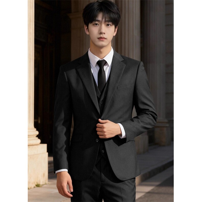 绅士职场正装抗皱轻奢西服套装高端通勤修身西装男XWW30，男装西服套装，星座1116A（原606A-3）