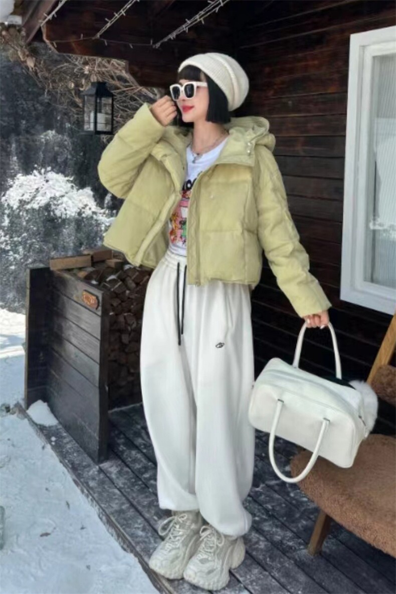 2024冬装新款时尚潮流羽绒服（白鸭绒）充绒量90%,女装羽绒服,曼琳思菲