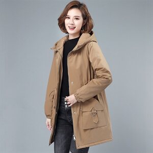 棉衣女中长款加厚羽绒棉服女韩版冬季外套女士棉袄夹棉外套,女装棉衣/棉服,曼沙奕珂