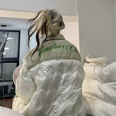 有货美式慵懒小香风棉服外套女冬季宽松百搭加厚棉衣L2122-P105，男装棉衣，星座1008