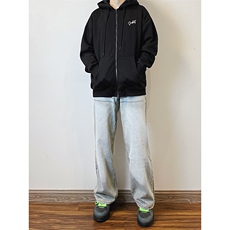B221美式ins高街暗黑重工艺宽松直筒牛仔裤LK23125-P65控88，男装牛仔裤，电商B221