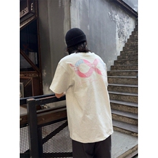 M527-P35彩色格子贴布短袖嘻哈纯棉宽松百搭休闲T恤男女同款，男装T恤，星座617A-1（原B318A）