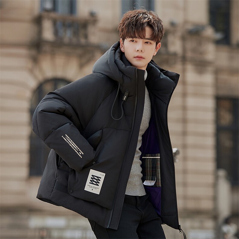 2025新款冬季男士加厚工装连帽休闲羽绒服A415-23333-P430698，男装羽绒服，电商A355（原A415）