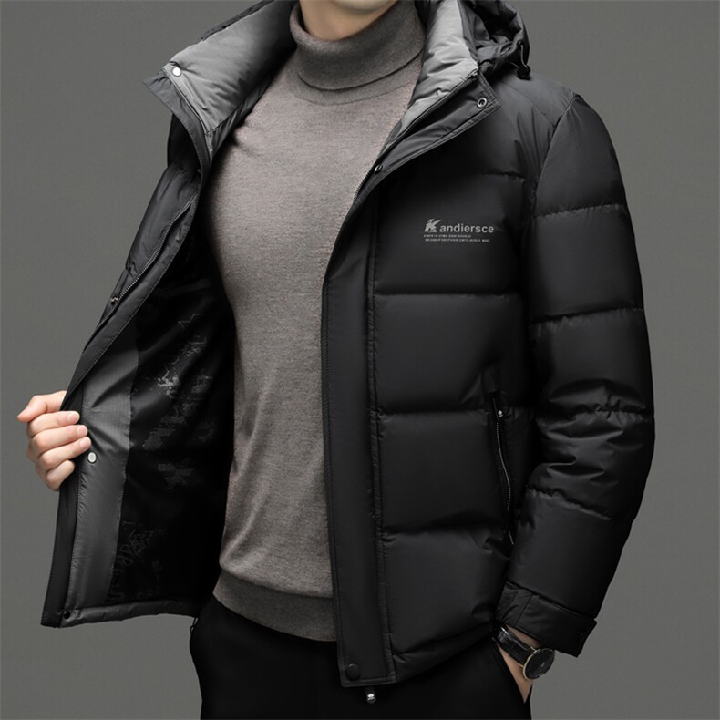 CSYR98221钱塘2020-2冬季厚款新款有帽时尚休闲中年羽绒服P225,男装羽绒服,钱塘207-2