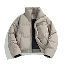 冬季clean纯色棉服潮流中性加厚短款棉衣HZ8816-特P68不议价，男装棉衣，星座610B-1