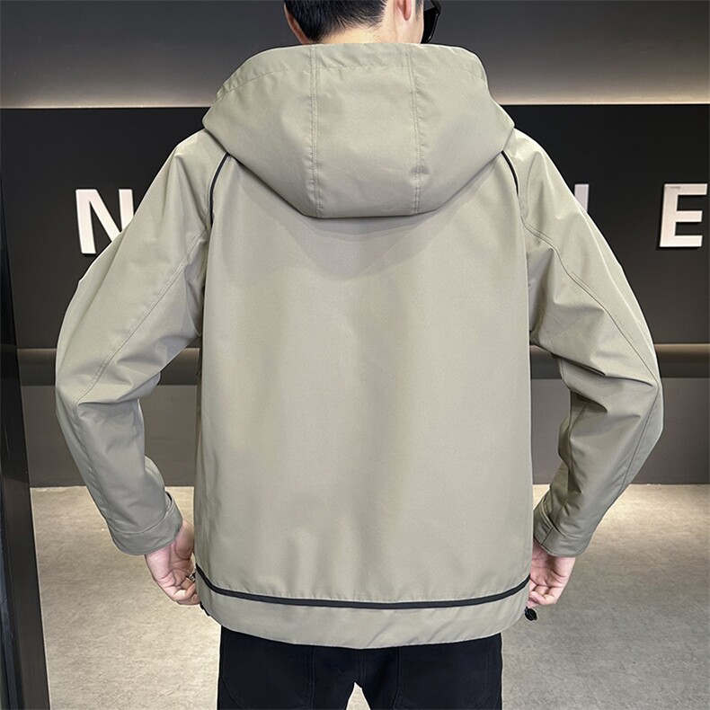 秋季夹克男高品质连帽外套型男商务休闲青年外套男N8817-P95,男装夹克,星座310B-3